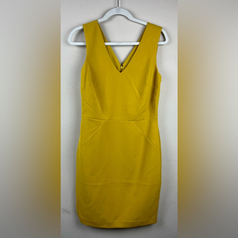 BANANA REPUBLIC NEW V-Neck Mustard dress
